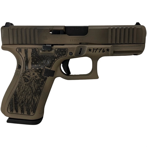 Picture of Glock GLOCK 19 GEN5 MOS 9MM DISTRESSED FDE/OLD GLORY 3-15RD MAGS HS3