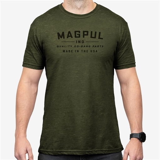 Picture of Magpul GO BANG PARTS CVC T-SHIRT OLIVE DRAB HEATHER XL MAG1112-317-XL