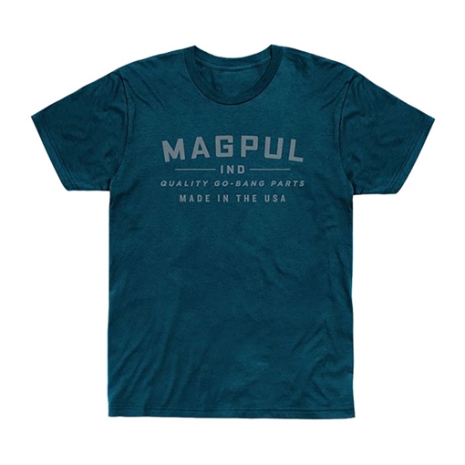 Picture of Magpul GO BANG PARTS CVC T-SHIRT BLUE STONE HEATHER SMALL MAG1112-425-S