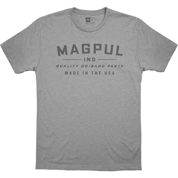 Picture of Magpul GO BANG PARTS CVC T-SHIRT SMALL ATHLETIC HEATHER MAG1112-030-S