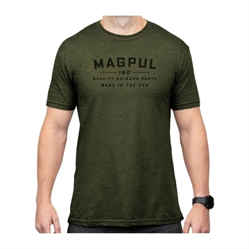 Picture of Magpul GO BANG PARTS CVC T-SHIRT SM OLIVE DRAB HEATHER MAG1112-317-S