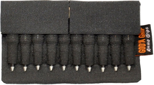 Picture of GOD'A GRIP AMMO GRIP STANDARD 10 SHELL HOLDER BLACK W/ 3M GGRSH10