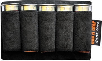 Picture of GOD'A GRIP AMMO GRIP STANDARD 5 SHOTSHELL HOLDER BLACK W/3M! GGSSL5