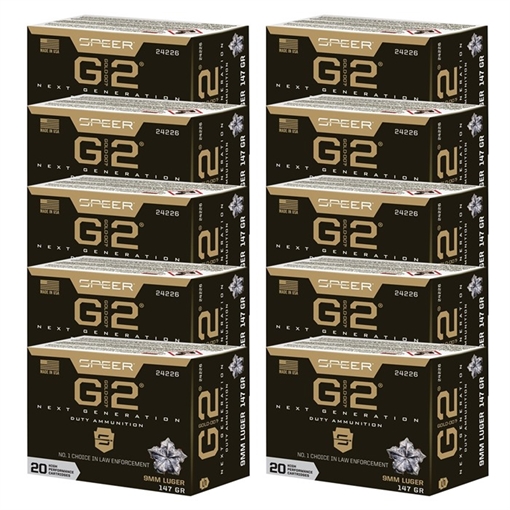 Picture of GOLD DOT G2 9MM LUGER AMMO 24226 CASE -