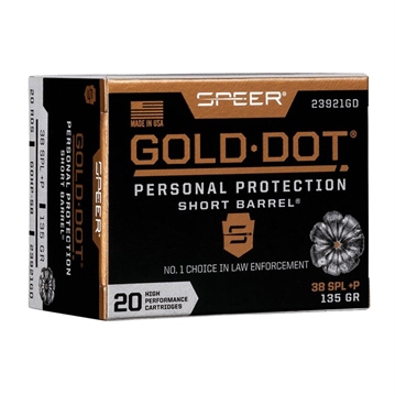 Picture of Speer Ammunition Speer Gold Dot, Personal Protection, 25ACP, 35 Grain, Hollow Point, 20 Round Box 23602GD