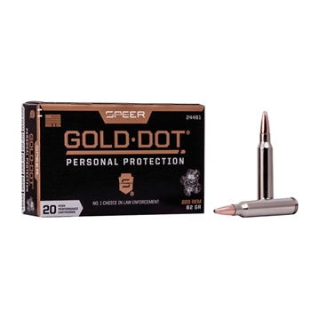 Picture of GOLD DOT RIFLE 223 REMINGTON AMMO 24461 CASE -