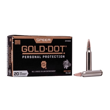 Picture of GOLD DOT RIFLE 223 REMINGTON AMMO 24469 CASE -