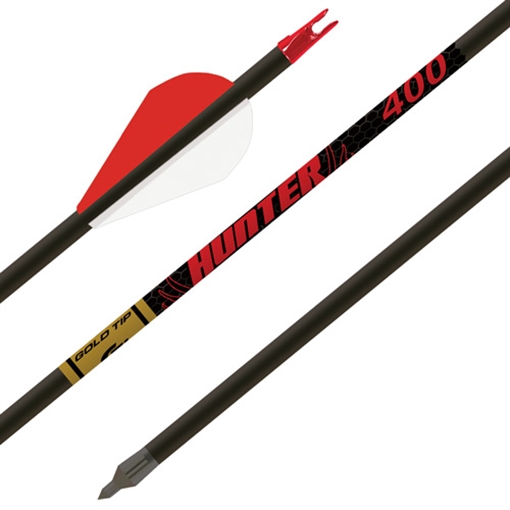 Picture of Gold Tip Hunter Hunting Arrows 400 Spine 2" Rapt-X Vanes 6/ct HUN400A26