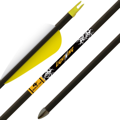 Picture of GOLD TIP ARROW LIGHTNING YOUTH 2.5" VANE TEC GLUED-IN PNT 3PK LIGA253