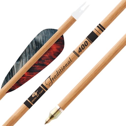 Picture of Gold Tip Gold Tip Traditional Arrows 400 4 in. Feathers 6 pk. TRAD400F6