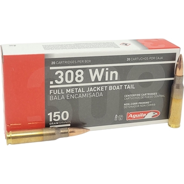 Picture of Golden Eagle Golden Eagle Rifle Ammo 308 Win 150 gr. FMJ BT 20 rd. 1E308111