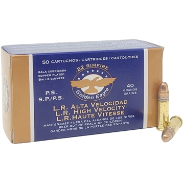 Picture of Golden Eagle Golden Eagle Rimfire Ammo 22 LR 40gr. CPSP 50 rd. 1B222422
