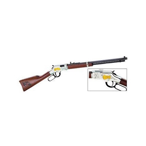Picture of Henry Golden Boy American Farmer Tribute 22 Short Caliber with 16 LR/21 Short Capacity, 20" Octagon Barrel, Nickel-Plated Metal Finish & American Walnut Stock Right Hand H004AF