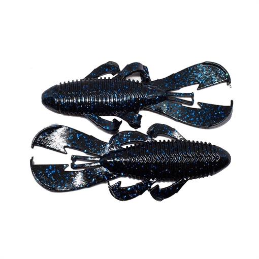 Picture of GOOGAN BAITS, LLC BUG 4" BLACK BLUE FLAKE 7CT GBB-BLB
