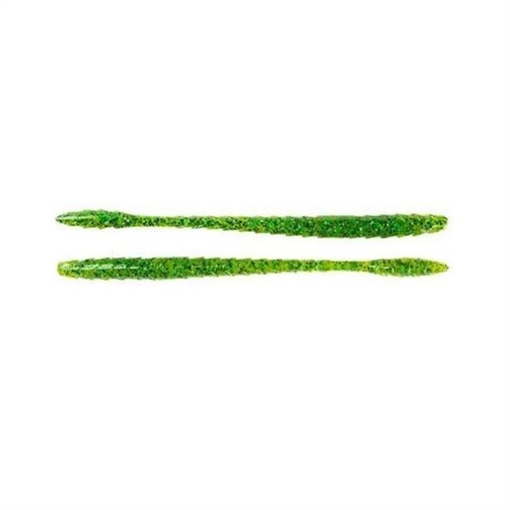 Picture of GOOGAN BAITS, LLC SHAKE 6.5" CHARTREUSE PEPPER W/ GREEN FLECK 9CT GSS-CPG