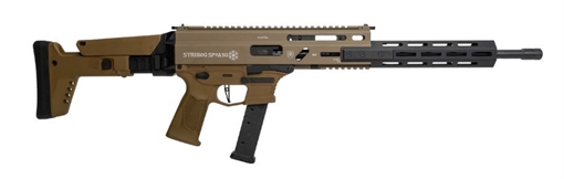 Picture of Grand Power Stribog SP9A3G 9mm Luger 16" Black Barrel, Flat Dark Earth Receiver, Polymer Stock & Grip 810091156483