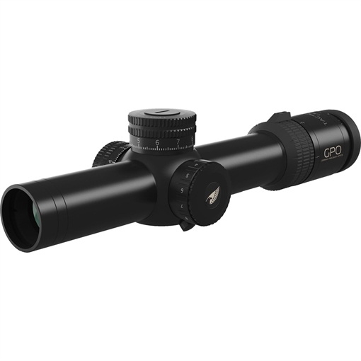 Picture of German Precision Optics GPO Tactical Riflescope 1-8x24 Horseshoe Reticle 34 mm. Lock Turrets RT820
