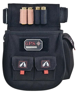 Picture of GPS Bags Deluxe Double Shotshell Pouch Black Polyester Waist Mount 30-52" Belt 1094CSP