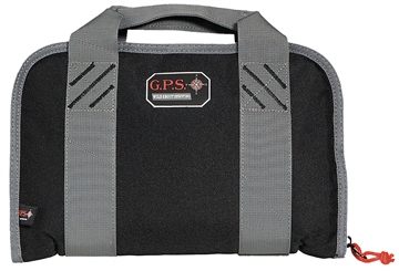 Picture of G.P.S. BAGS DOUBLE COMPACT PISTOL CASE MAG STORAGE/DUMP CUP BLACK GPS-1107PCCB