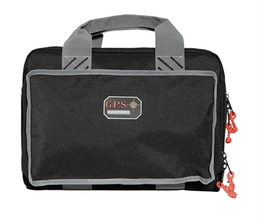 Picture of G-Outdoors Quad Pistol Range Bag with Magazine Storage & Dump Cups-Black GPS-1310PC