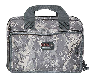 Picture of G-Outdoors Quad Pistol Range Bag with Magazine Storage & Dump Cups-Fall Camo GPS-1310PCDC