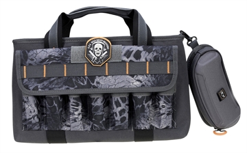 Picture of G-Outdoors Double Pistol Range Bag with Mag Storage and Glasses Case Grey GPS-1409PCPMB