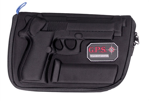 Picture of GPS Bags Custom Molded w/ Lockable Zippers Internal Mag Holder & Black Finish for Beretta 92/96 & Taurus PT92 909PC