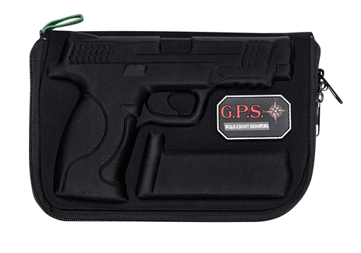 Picture of GPS Bags Custom Molded w/ Lockable Zippers Internal Mag Holder & Black Finish for S&W M&P Full-Size/Compact (9mm Luger/40 S&W/45 ACP) 912PC