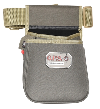 Picture of GPS GPS Sporting Clay Contoured Double Shotshell Pouch Olive w/Belt GPS-960CSPRK