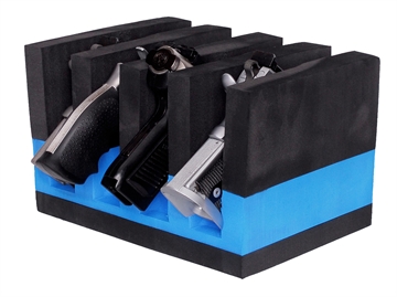 Picture of GPS Foam Pistol Cradle, Blue Foam, Holds Up To 4 Pistols GPS-F400CRN