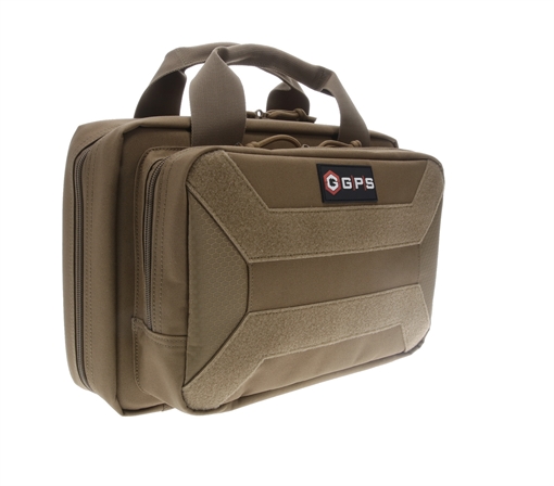Picture of GPS Bags Pistol Case Flat Dark Earth 600D Polyester Holds 1 Handgun PC15FDE