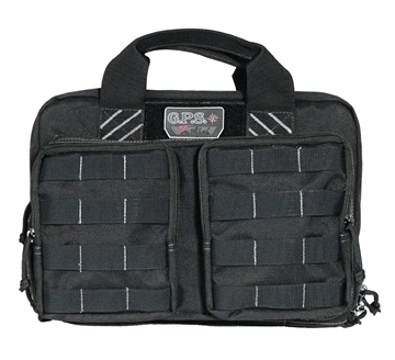Picture of GPS Bags Tactical Quad +2 Black 1000D Polyester with YKK Lockable Zippers, 8 Mag Pockets, 2 Ammo Front Pockets, Visual ID Storage System & Holds Up To 6 Handguns T1311PCB