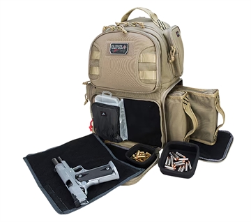 Picture of GPS Bags Tactical Backpack Tan 1000D Polyester 2 Handguns T1610BPT