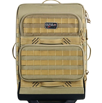 Picture of GPS Bags Tactical Operations Rolling Case Tan 1000D Polyester 2 Handguns T2214RCT