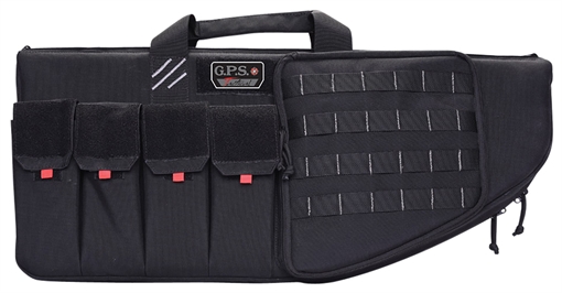 Picture of GPS Bags Tactical AR Case 30" Black 1000D Nylon with Mag & Storage Pockets, Lockable Zippers, External Handgun Pocket & DuPont Teflon Coating T30ARB