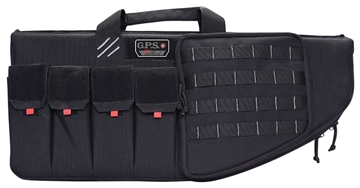 Picture of GPS Bags Tactical AR Case 30" Black 1000D Nylon with Mag & Storage Pockets, Lockable Zippers, External Handgun Pocket & DuPont Teflon Coating T30ARB