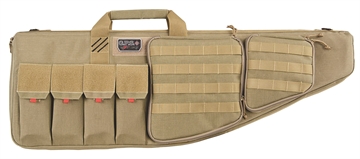 Picture of GPS Bags Tactical AR Case 35" Tan 1000D Nylon with Mag & Storage Pockets, Lockable Zippers, External Handgun Pocket & DuPont Teflon Coating T35ART