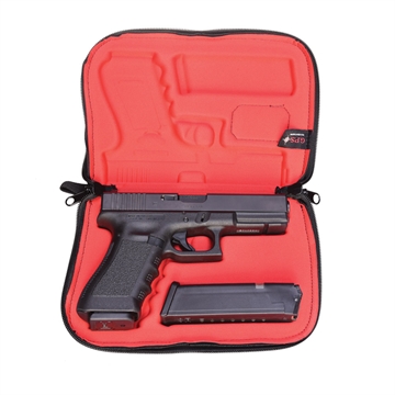 Picture of GPS Bags Custom Molded w/ Lockable Zippers Internal Mag Holder & Black Finish for Glock 17/19/22/23/26/27 907PC