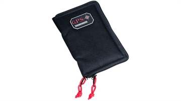 Picture of GPS Bags GPS Pistol Sleeve Medium Black Nylon with Locking Zippers & Thin Design Holds 1 Handgun 865PS