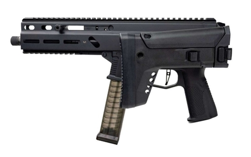 Picture of Grand Power SP10A3 Stribog 10mm Auto 20+1 8" Black Threaded Barrel, Flat Dark Earth Aluminum Picatinny Rail Receiver, FDE Polymer Grip, Thread Protector 197892004800