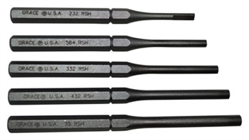 Picture of GRACE USA PUNCH SET ROLL PIN HOLDER SET OF 5 STEEL GRRSH5