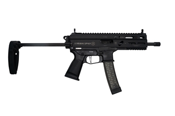 Picture of Grand Power Stribog SP9A3 Pistol - Black 9mm 8" Threaded Barrel 30rd PDW Brace w/ Tailhook SP9A3-PDW