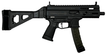 Picture of Grand Power 810091152836 SP9A3S Stribog 9mm Luger 30+1 5" Black Threaded Barrel, M-LOK Handguard, Black Aluminum/Polymer Receiver w/ Picatinny Rail, Black Polymer SB Tactical Brace, Black Polymer Grip, Thread Protector