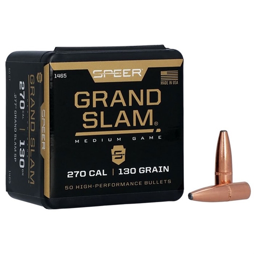 Picture of Speer 270 CALIBER (0.277'') 130GR JACKETED SOFT POINT 50/BOX 1465