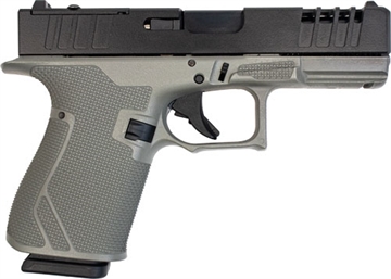 Picture of Great Lakes Firearms Striker 9mm 15+1 4" Front/Rear Serrations Cerakote Bull Shark Gray GL19SRK