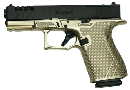 Picture of Great Lakes Firearms Striker Compact Frame 9mm Luger 15+1 4" Black Nitride Barrel, Optic Cut/Serrated/Window Cut Slide, Polymer Frame, RMR Footprint, Ambidextrous GL19GPLT