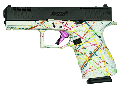 Picture of Great Lakes Firearms Striker Compact Frame 9mm Luger 15+1 4" Black Nitride Barrel, Optic Cut/Serrated/Window Cut Slide, Polymer Frame, RMR Footprint, Ambidextrous GL19SWHT