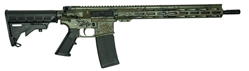 Picture of GREAT LAKES FIREARMS 223WYLDE LICHEN GRN/BLK KNIFE BUNDLE GL15223L-GRN