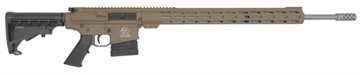 Picture of Great Lakes Firearms GLFA 243 Win 5+1 24" Stainless Threaded Barrel, Flat Dark Earth Cerakote Picatinny Rail Aluminum Receiver, Adjustable Black Synthetic Stock, Mil-spec Polymer Grip GL10243SSFDE