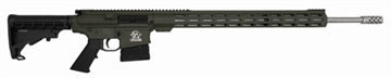 Picture of Great Lakes Firearms GLFA 243 Win 5+1 24" Stainless Threaded Barrel, OD Green Cerakote Picatinny Rail Aluminum Receiver, Adjustable Black Synthetic Stock, Mil-spec Polymer Grip GL10243SSODG